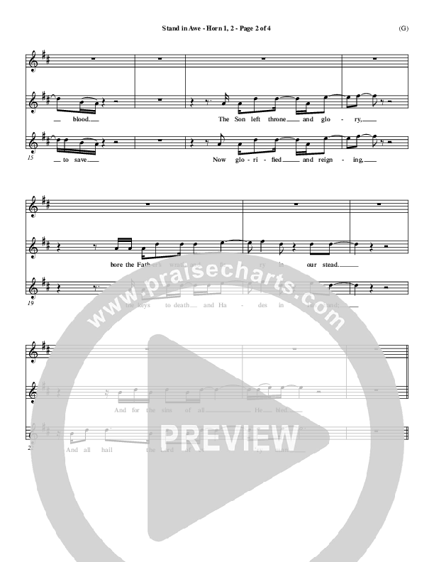 Stand In Awe Alto Sax 1/2 (Jeremy Riddle)