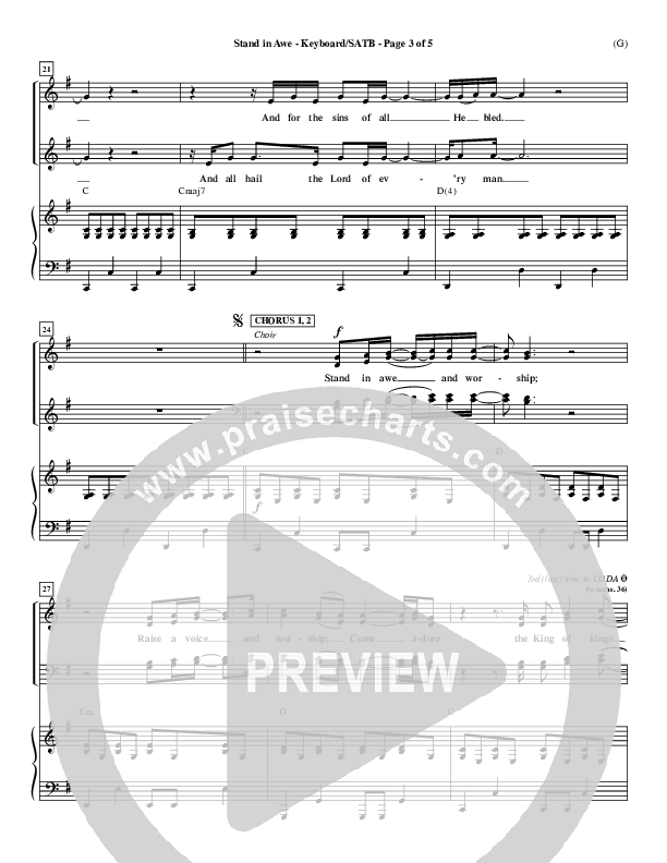 Stand In Awe Bass Guitar (Jeremy Riddle)