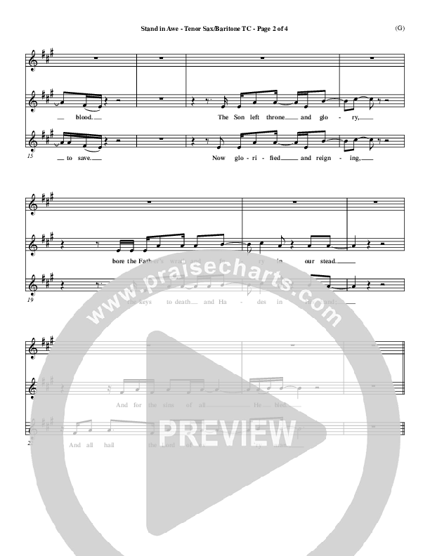 Stand In Awe Bassoon (Jeremy Riddle)