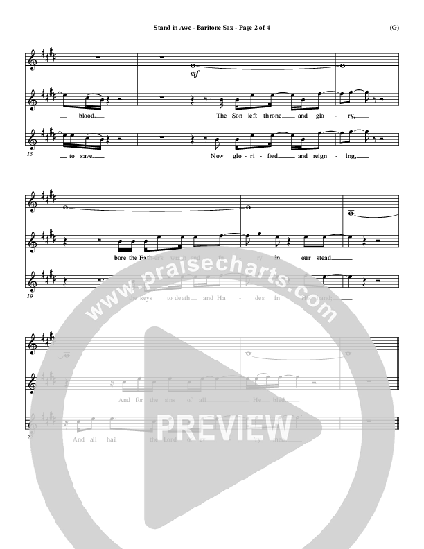 Stand In Awe Clarinet 3 (Jeremy Riddle)