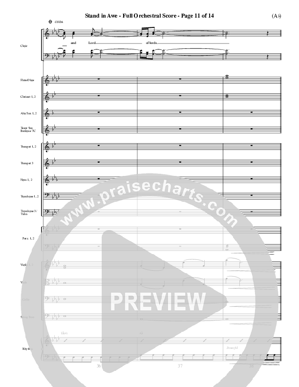 Stand In Awe Conductor's Score II (Jeremy Riddle)