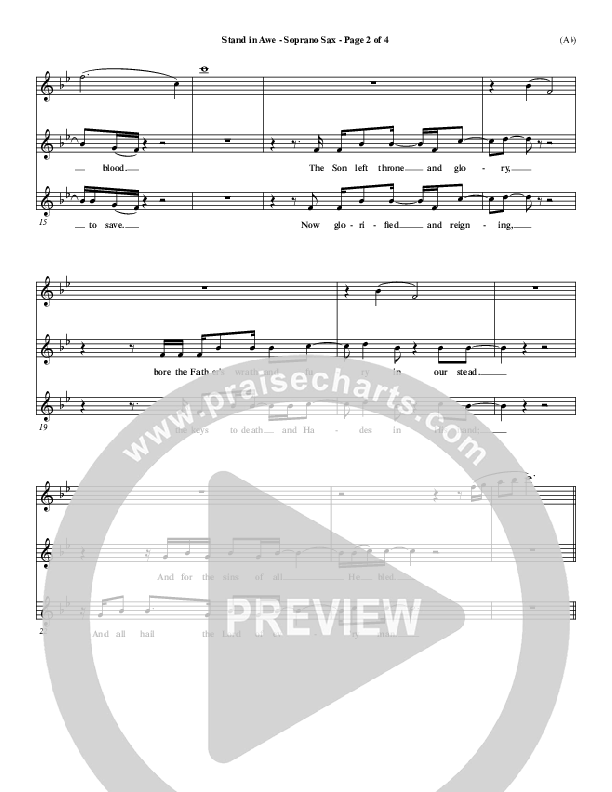 Stand In Awe Double Bass (Jeremy Riddle)