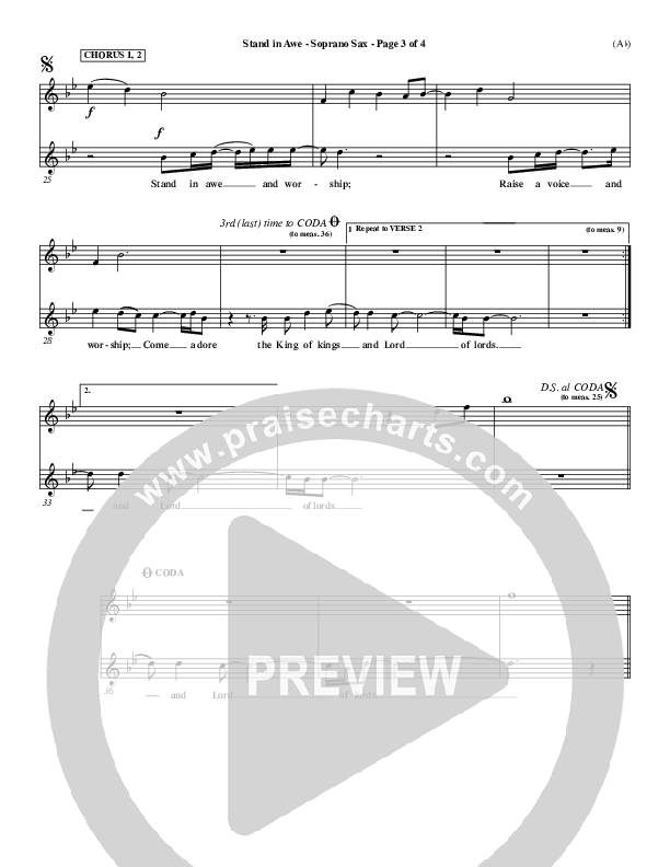 Stand In Awe Double Bass (Jeremy Riddle)