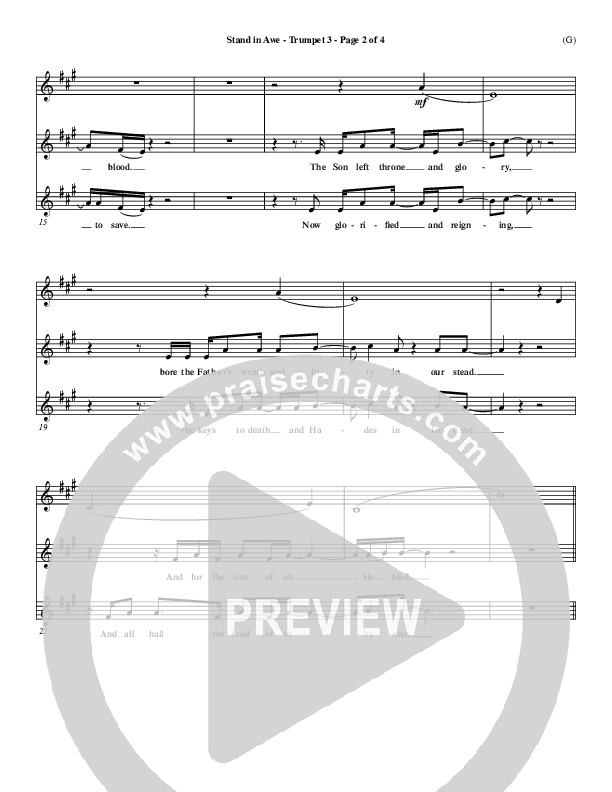 Stand In Awe French Horn 1/2 (Jeremy Riddle)