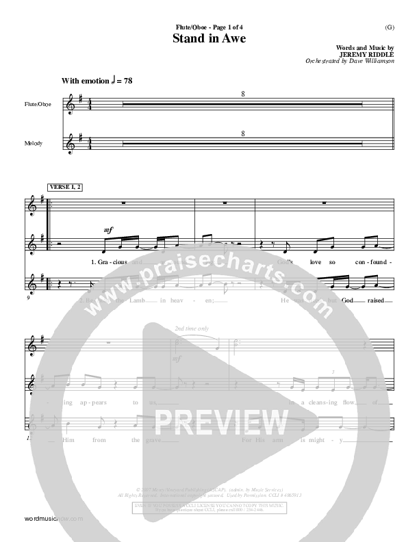 Stand In Awe Percussion 1/2 (Jeremy Riddle)