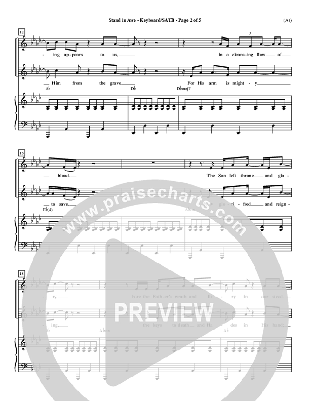 Stand In Awe Piano/Vocal Pack (Jeremy Riddle)