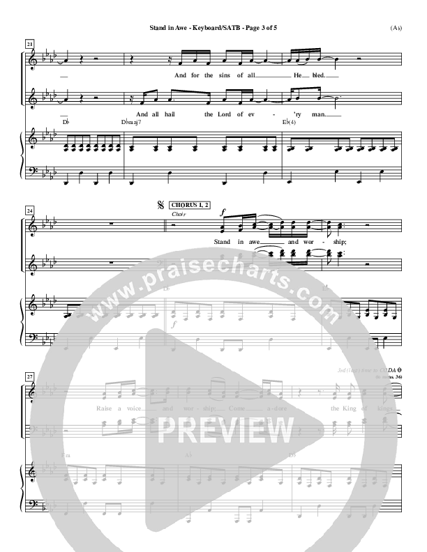 Stand In Awe Piano/Vocal Pack (Jeremy Riddle)