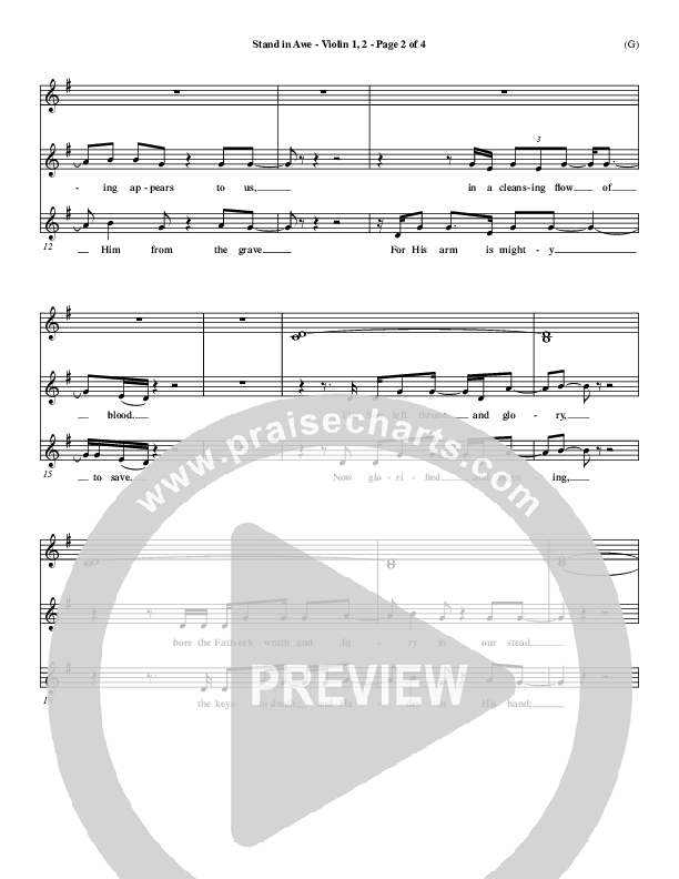 Stand In Awe Trombone 1/2 (Jeremy Riddle)