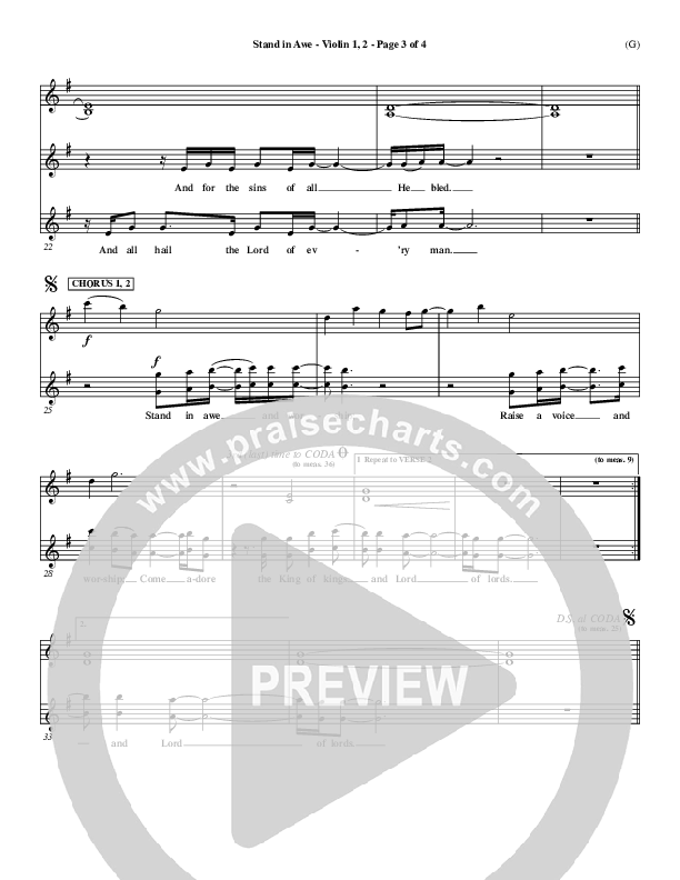 Stand In Awe Trombone 1/2 (Jeremy Riddle)