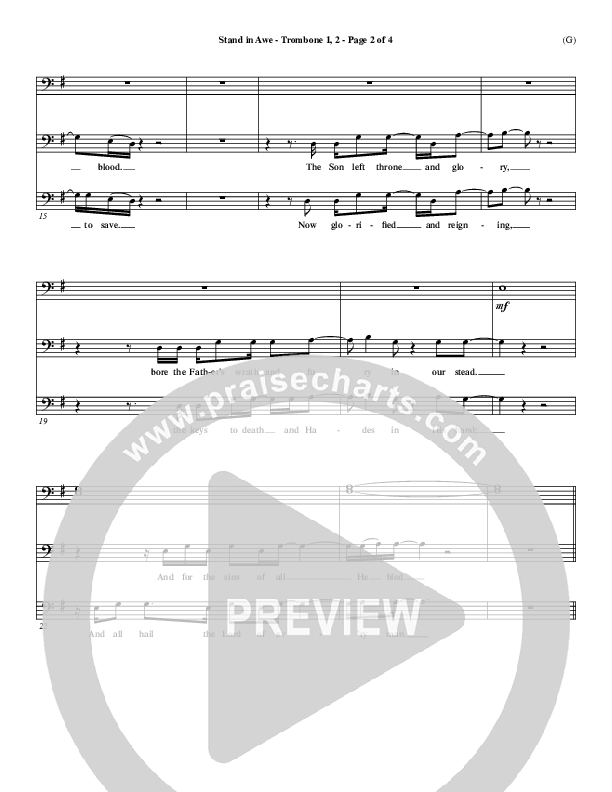 Stand In Awe Trumpet 1,2 (Jeremy Riddle)