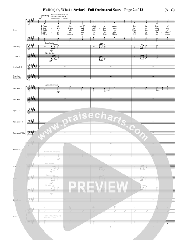 Hallelujah What A Savior Orchestration (Philip Bliss)