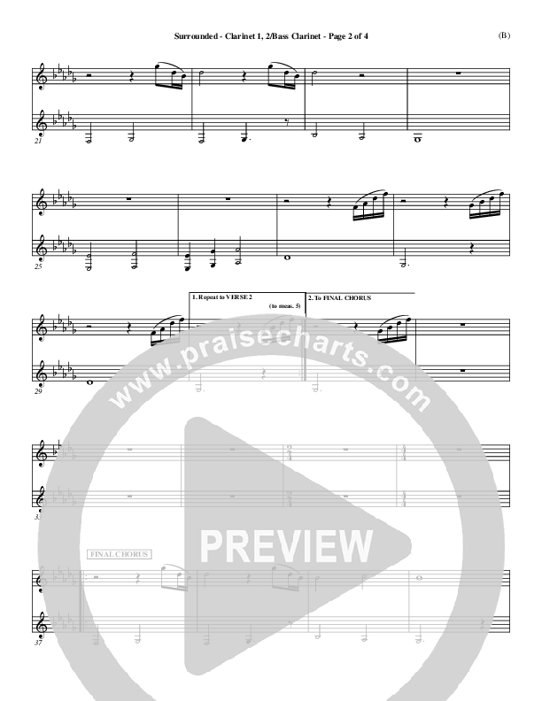 Surrounded Clarinet 1/2, Bass Clarinet (Mark Roach)