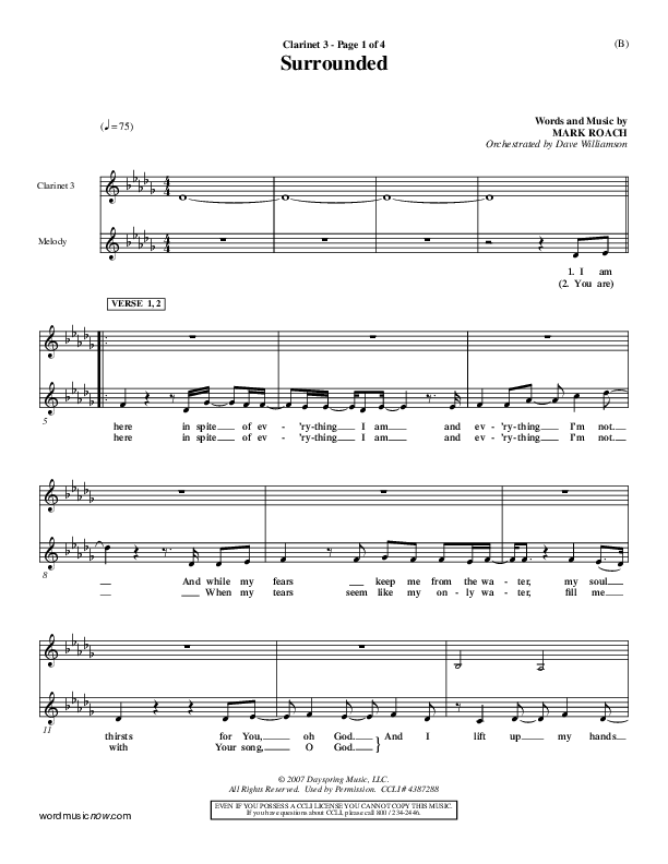 Surrounded Clarinet 3 (Mark Roach)