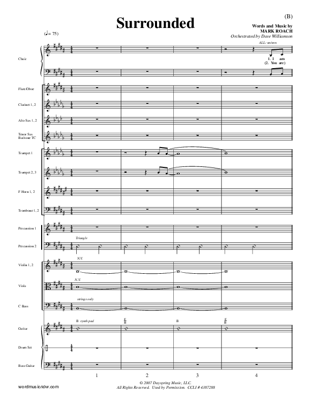 Surrounded Conductor's Score (Mark Roach)