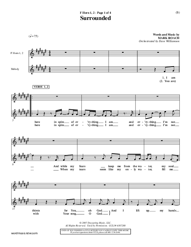 Surrounded French Horn 1/2 (Mark Roach)