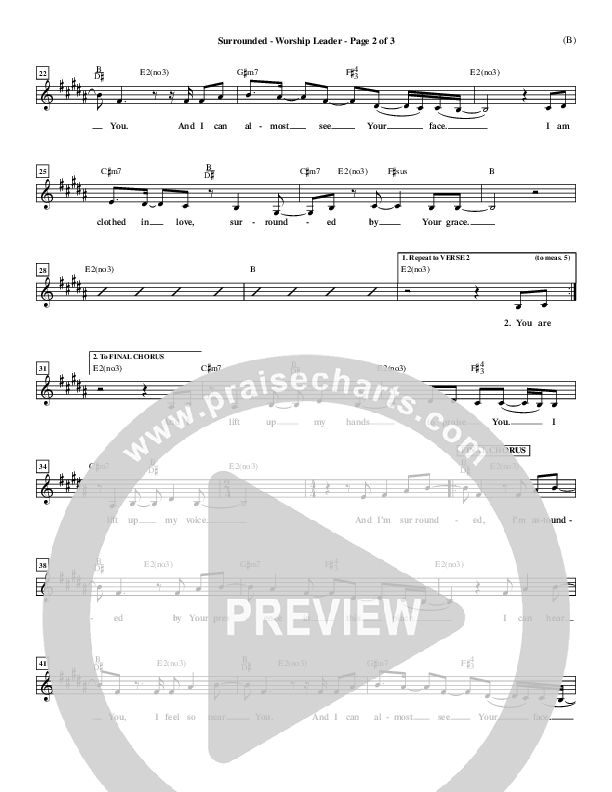 Surrounded Lead Sheet (Mark Roach)