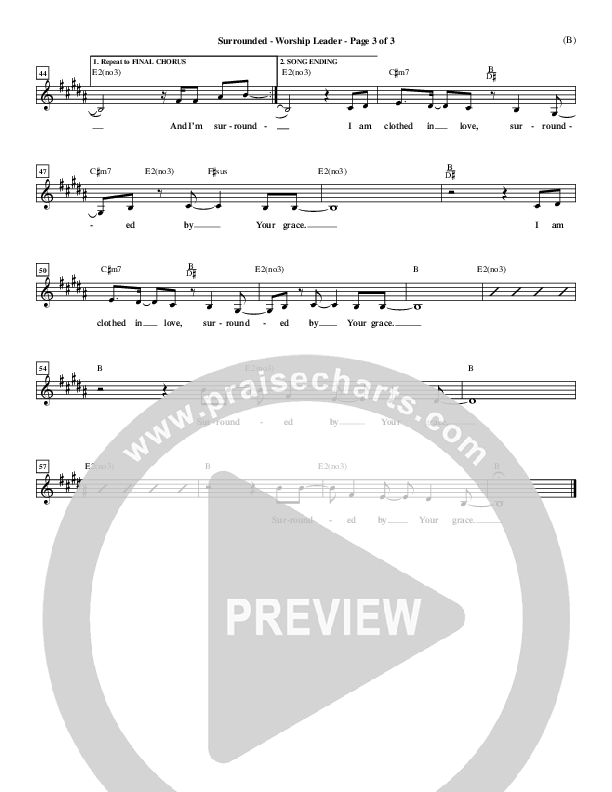 Surrounded Lead Sheet (Mark Roach)