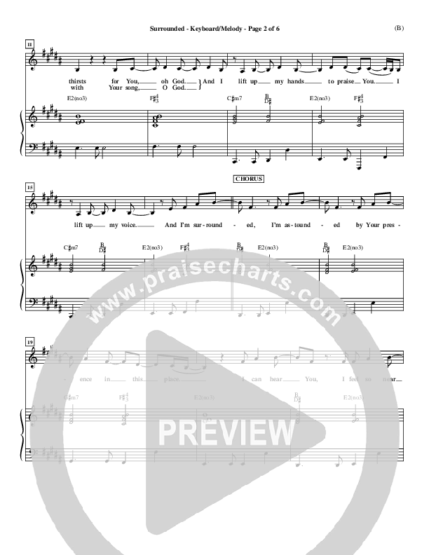 Surrounded Piano/Vocal (Mark Roach)