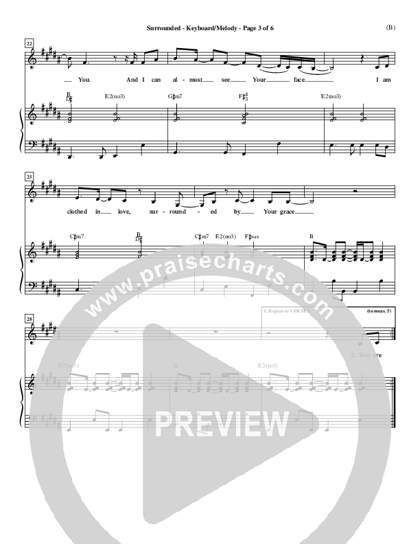 Surrounded Piano/Vocal (Mark Roach)