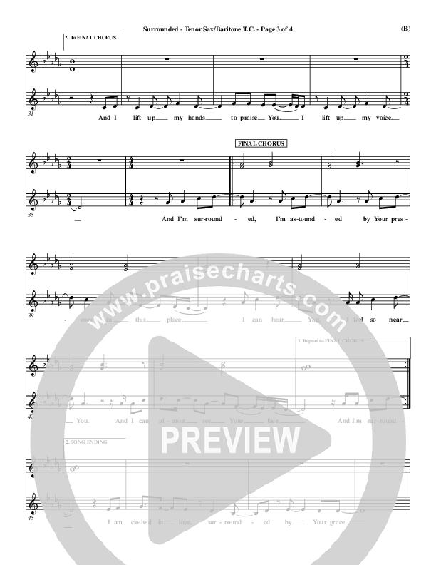 Surrounded Tenor Sax/Baritone T.C. (Mark Roach)