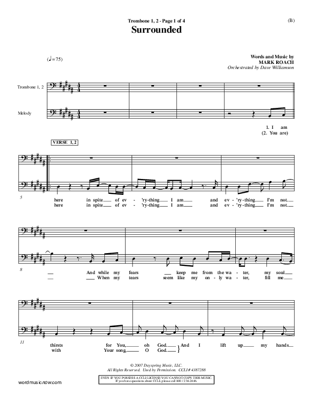 Surrounded Trombone 1/2 (Mark Roach)