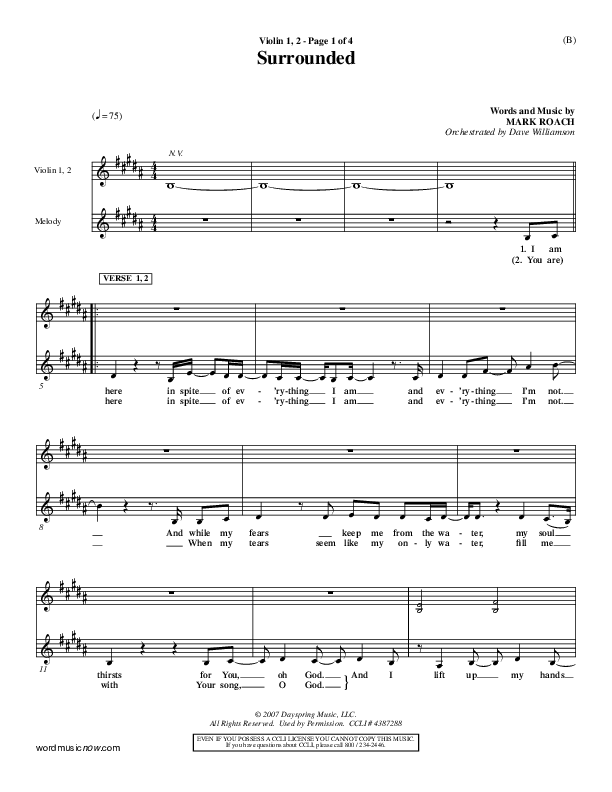 Surrounded Violin 1/2 (Mark Roach)