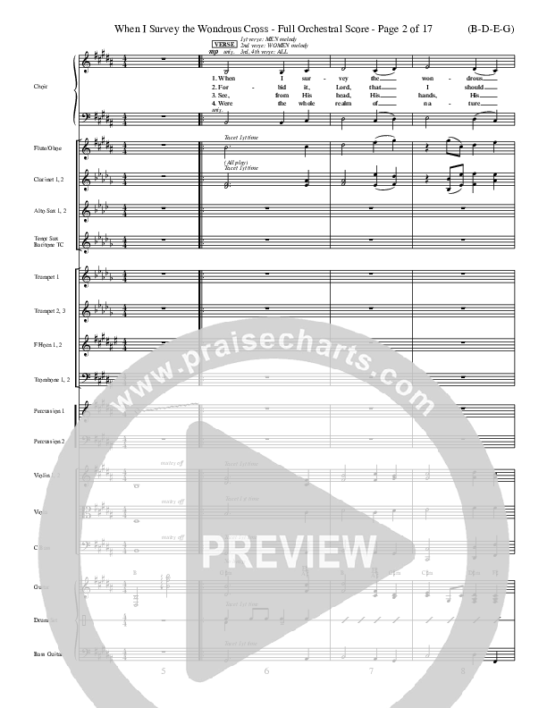 When I Survey The Wondrous Cross Conductor's Score ()