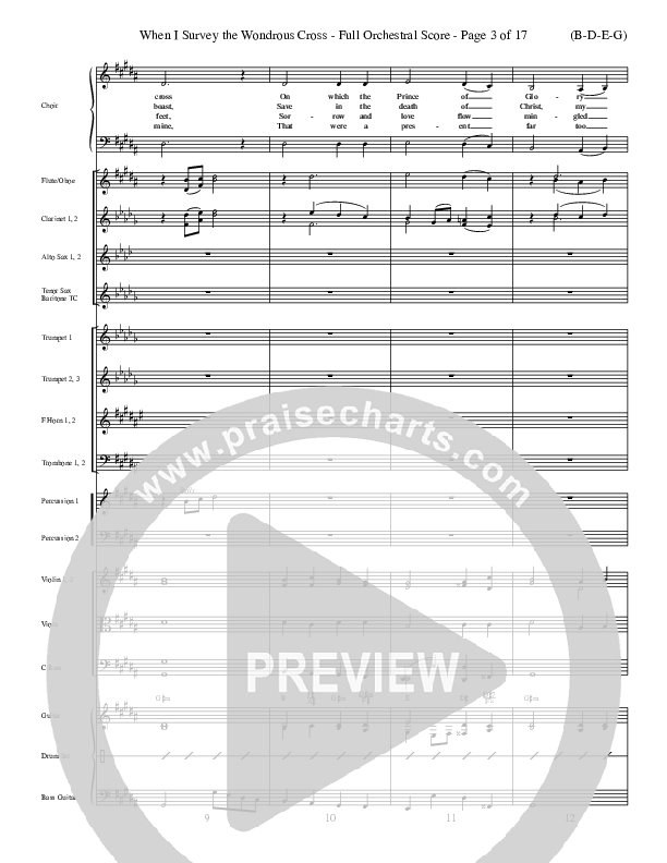 When I Survey The Wondrous Cross Conductor's Score ()