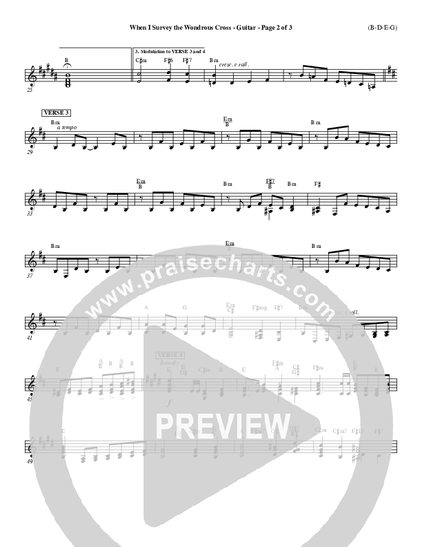 When I Survey The Wondrous Cross Guitar ()