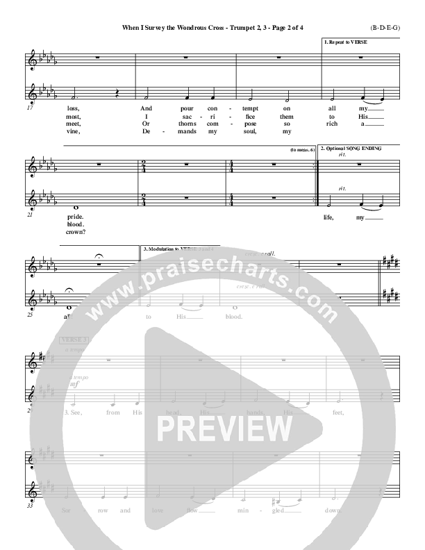 When I Survey The Wondrous Cross Trumpet 2/3 ()