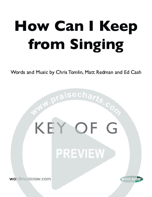 How Can I Keep From Singing Orchestration (Matt Redman)