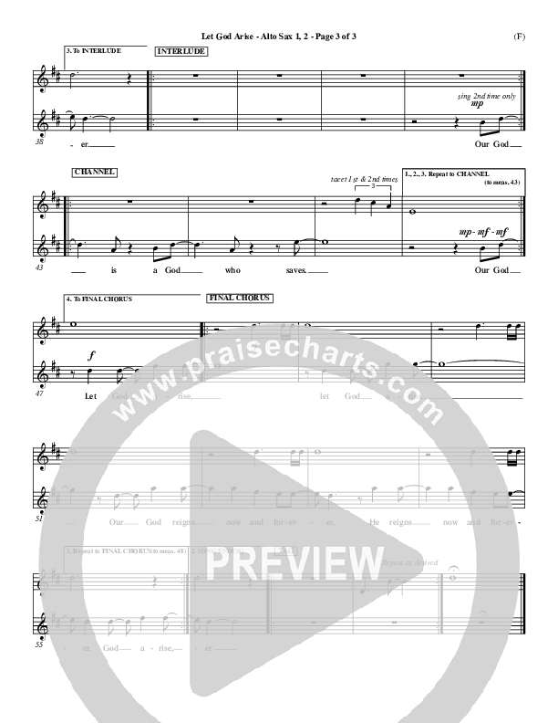 Let God Arise Alto Sax 1/2 (Chris Tomlin)