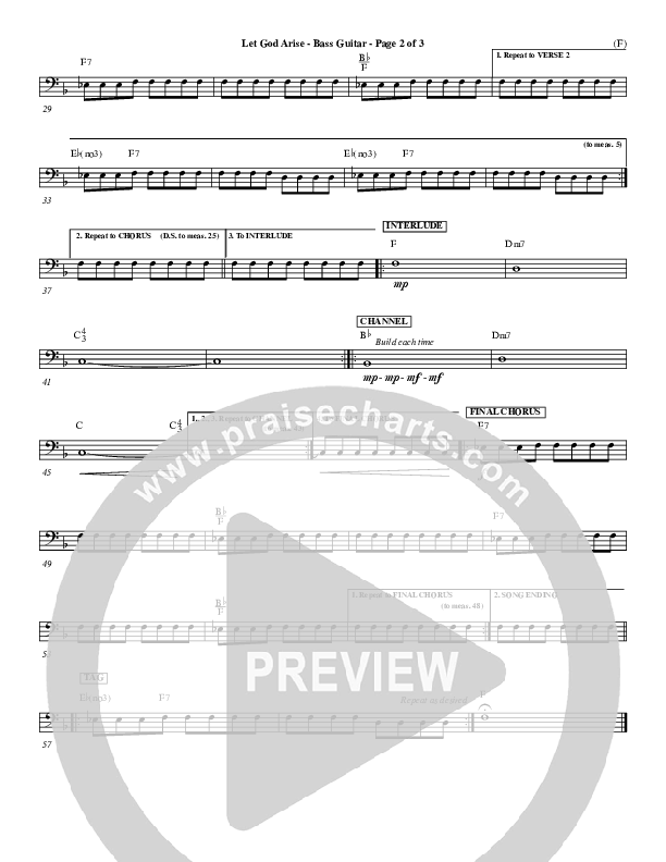 Let God Arise Rhythm Chart (Chris Tomlin)