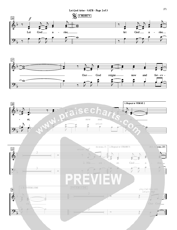 Let God Arise Choir Vocals (SATB) (Chris Tomlin)