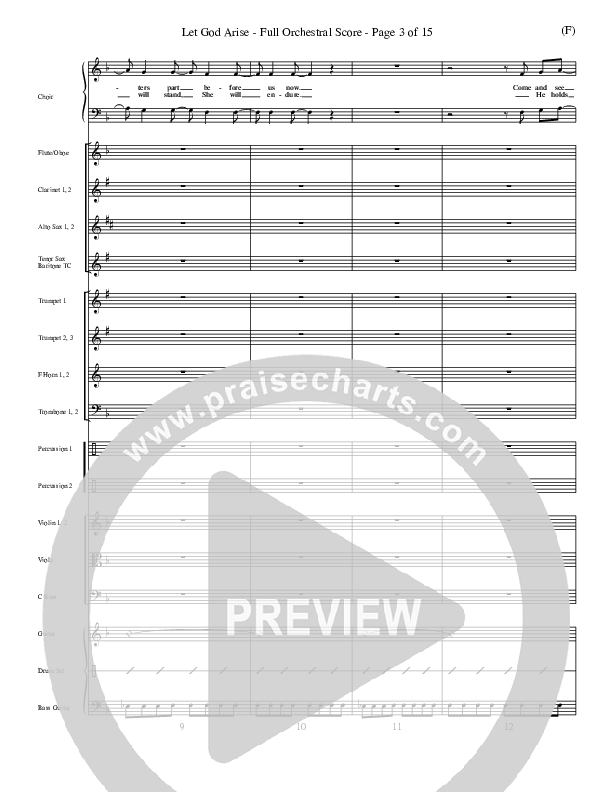 Let God Arise Conductor's Score (Chris Tomlin)