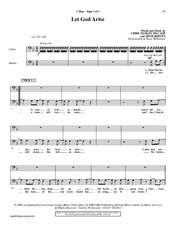 Let God Arise Contrabass (Chris Tomlin)