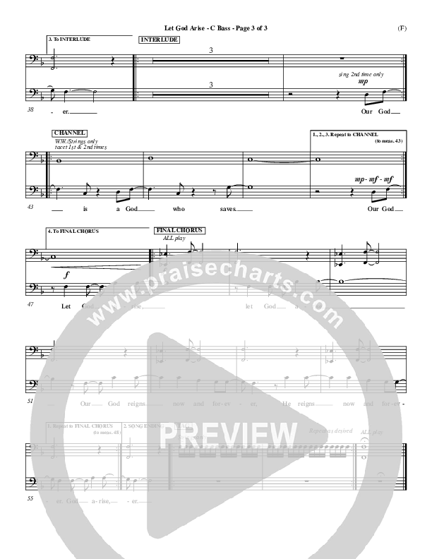 Let God Arise Contrabass (Chris Tomlin)