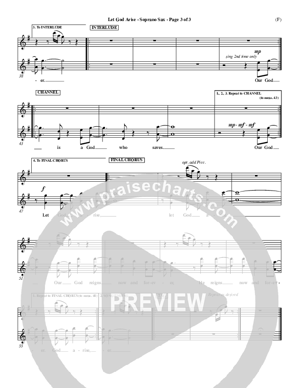 Let God Arise Soprano Sax (Chris Tomlin)