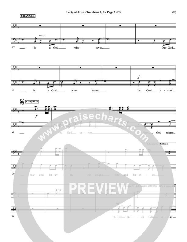 Let God Arise Trombone 1/2 (Chris Tomlin)