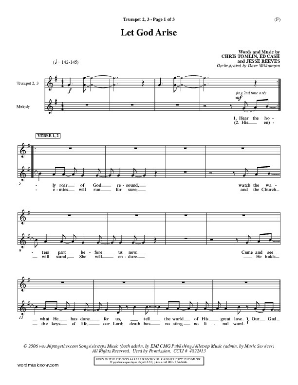 Let God Arise Trumpet 2/3 (Chris Tomlin)