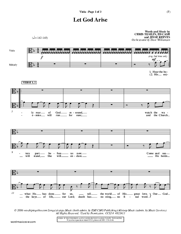 Let God Arise Viola (Chris Tomlin)