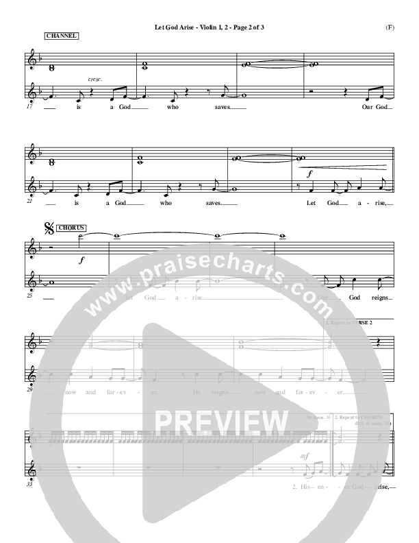 Let God Arise Violin 1/2 (Chris Tomlin)