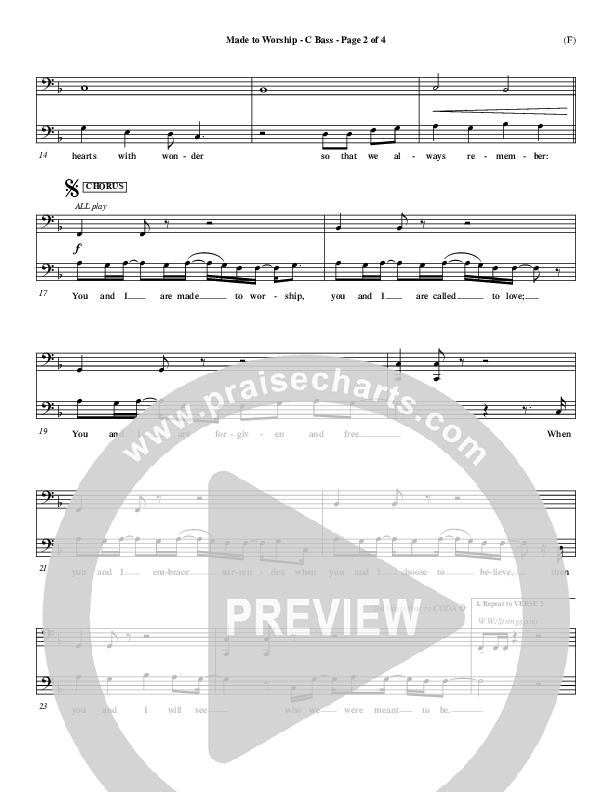 Made To Worship Contrabass (Chris Tomlin)