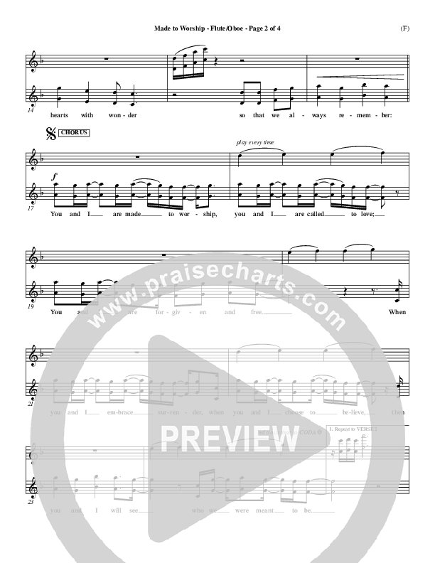 Made To Worship Flute/Oboe (Chris Tomlin)