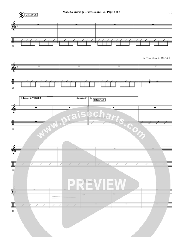 Made To Worship Percussion 1/2 (Chris Tomlin)