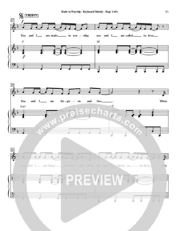 Made To Worship Piano/Vocal (Chris Tomlin)