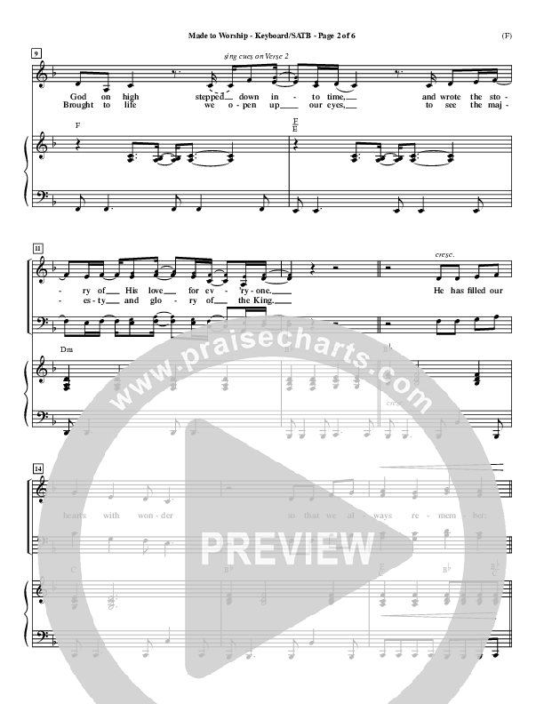 Made To Worship Piano/Vocal Pack (Chris Tomlin)