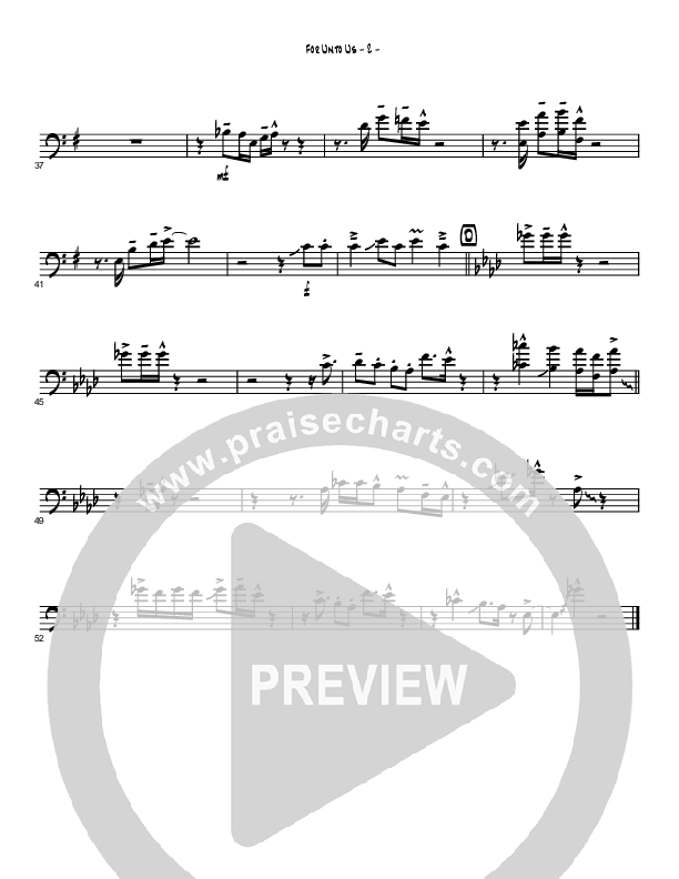 For Unto Us (Instrumental) Trombone (Brad Henderson)