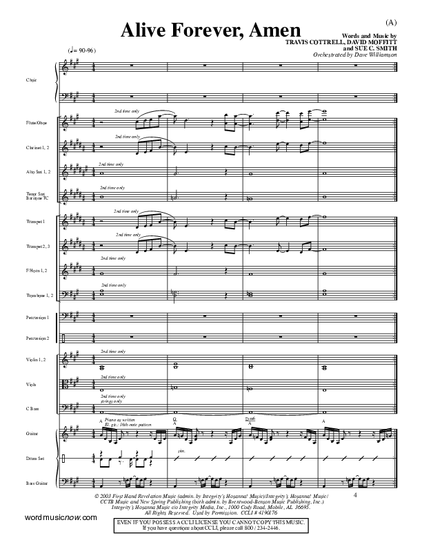Alive Forever Amen Orchestration (Travis Cottrell)