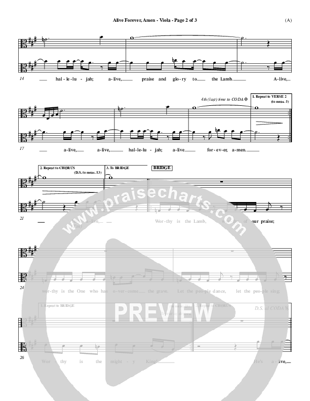 Alive Forever Amen Viola (Travis Cottrell)